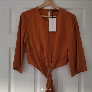 Zara Burnt Orange Wrap Around Too